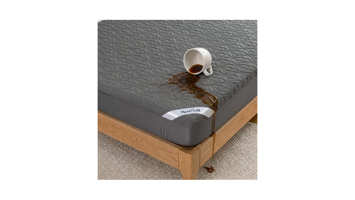 Resttwill 5-sided Waterproof Mattress Protector, Noiseless Bedding Pad