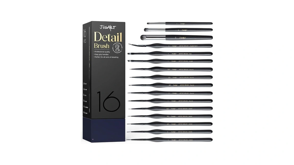 Amazon : Jusart 16 Pcs Fine Paint Brushes For Det