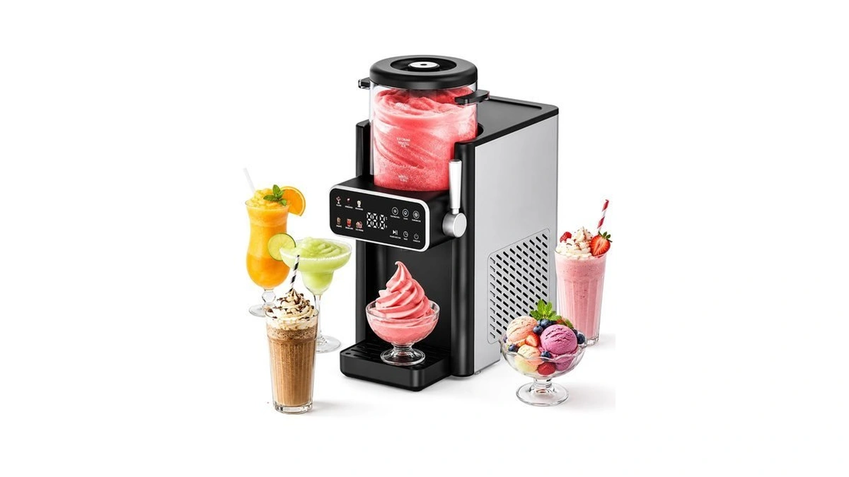 Slushie Machine For Home, Ice Cream Maker, 6 Presets, No