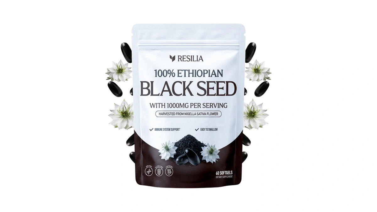 Resilia Ethiopian Black Seed Softgels 1000mg Per Serving