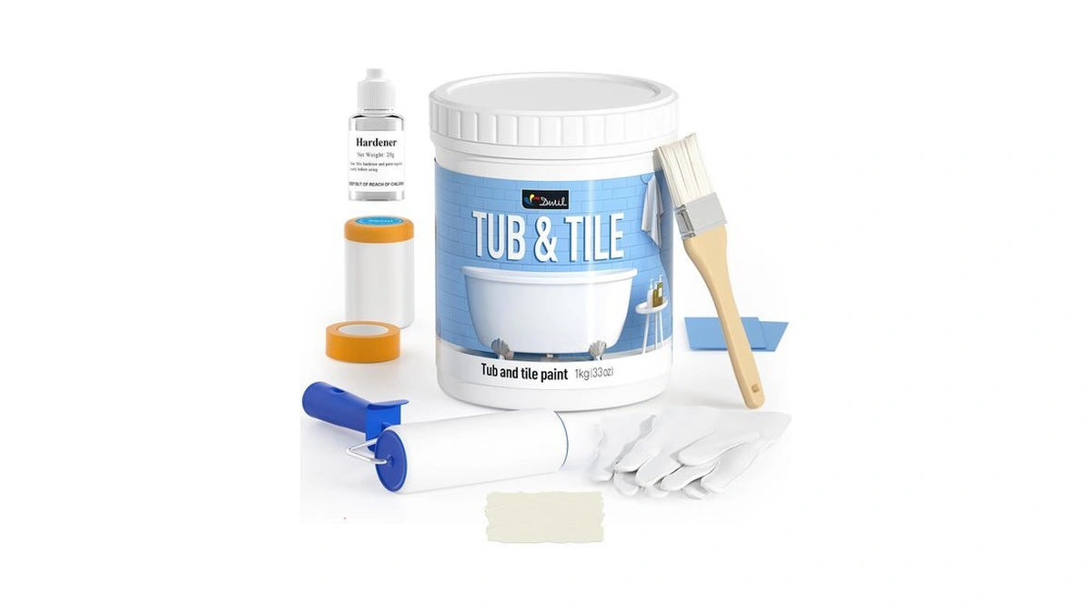 Dwil Tub Paint, Tub And Tile Refinishing Kit 33oz With