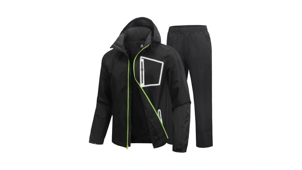 Swisswell Mens Reflective Rain Suit, Waterproof Breathable Set Golf