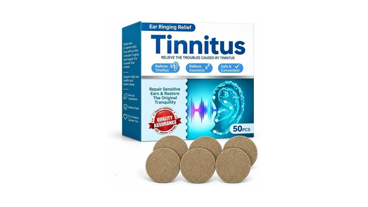 Tinnitus Relief For Ringing Ears, Adhesive External Ear Patches, 50