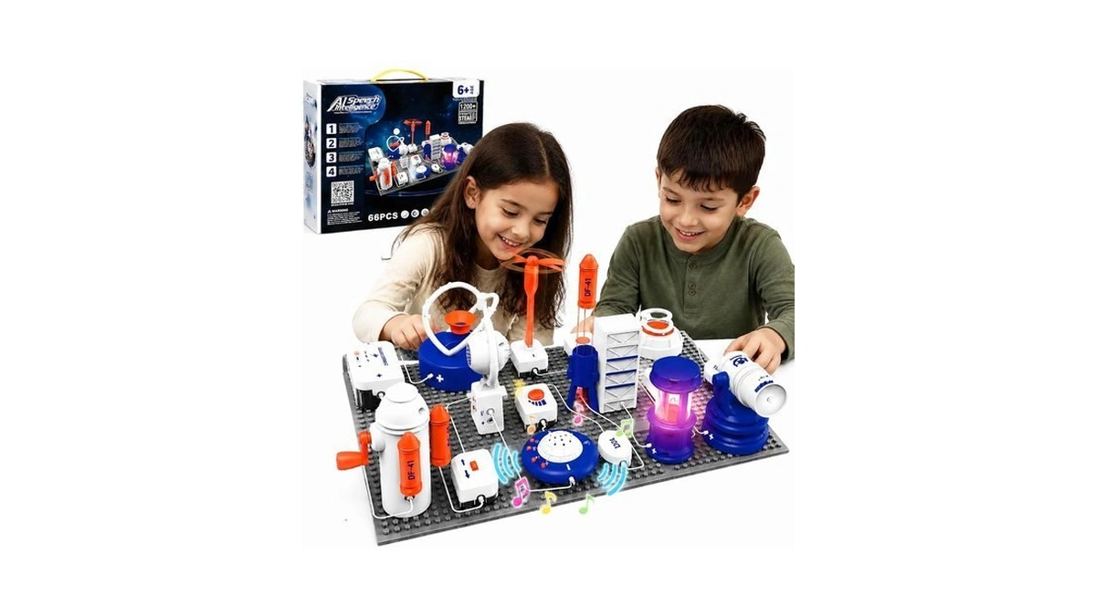 Stem Science Kit For Kids, Electronics Circuit Exploration Toy, 66