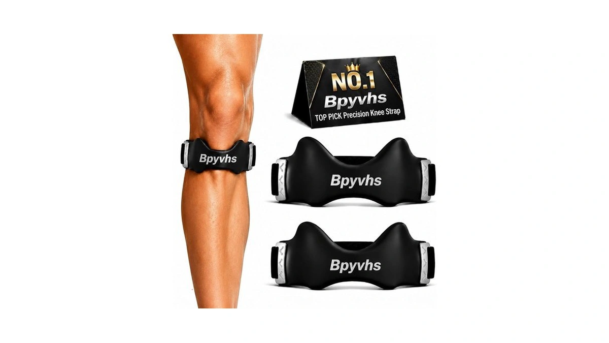 Bpyvhs Precision Knee Strap Adjustable Patella Band With Silicone Lock