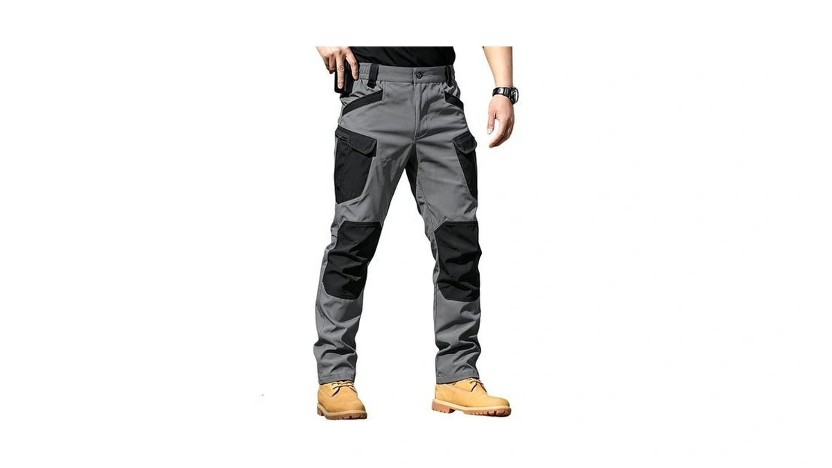 Men's Work Pants Ripstop Waterproof Construction Tactical Cargo Pants