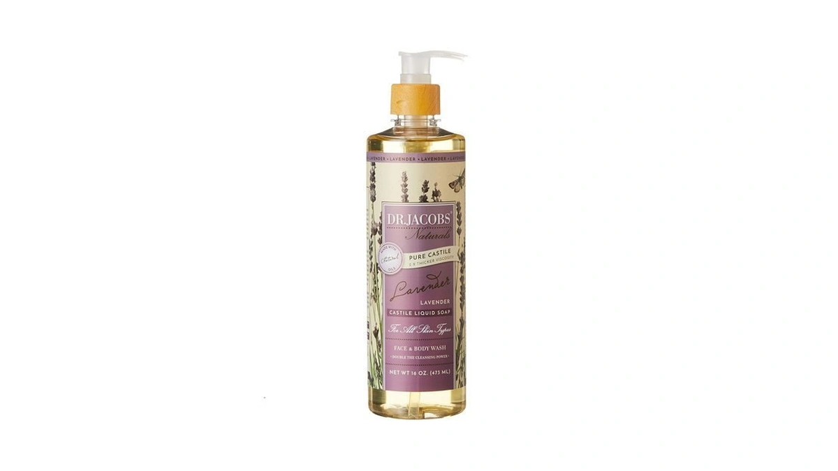 Dr. Jacobs Naturals Face & Body Wash, Lavender, 16 Ounce