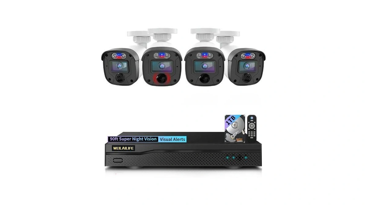 5mp Outdoor Wired Security Camera System, Cctv Video Surveillance System