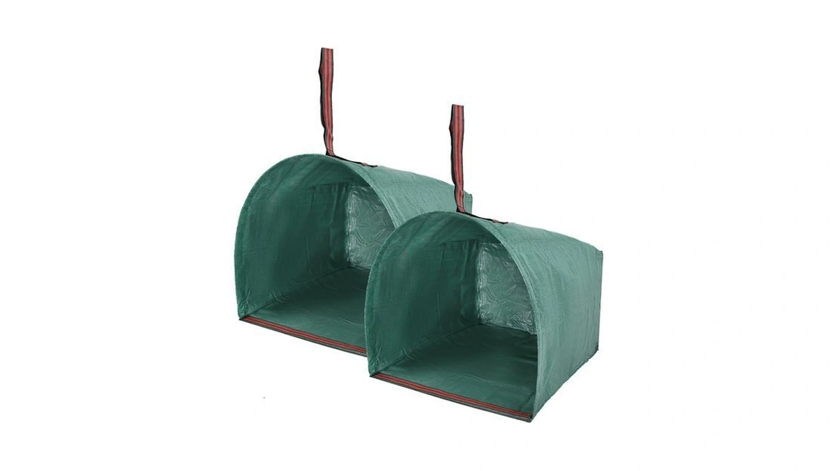 Reusable Garden Waste Bags, 2 Pack Dustpan-type Yard Leaves Collector,