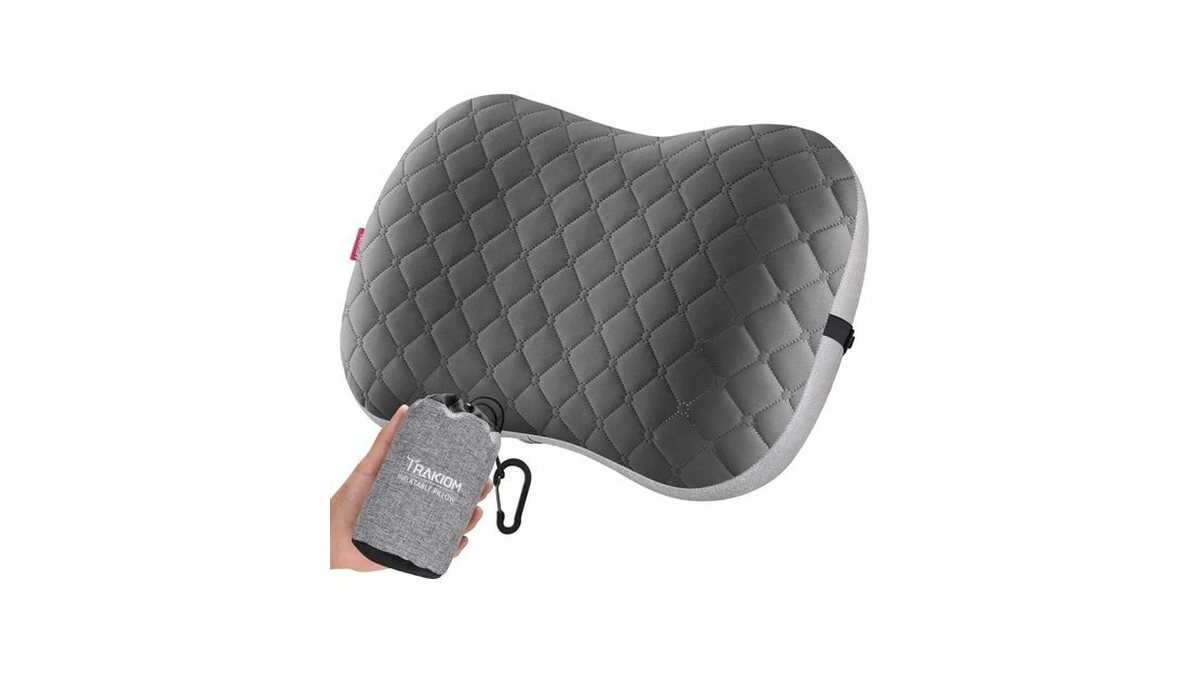 Trakiom Inflatable Camping Pillow With Carabiner, Air Travel Pillow