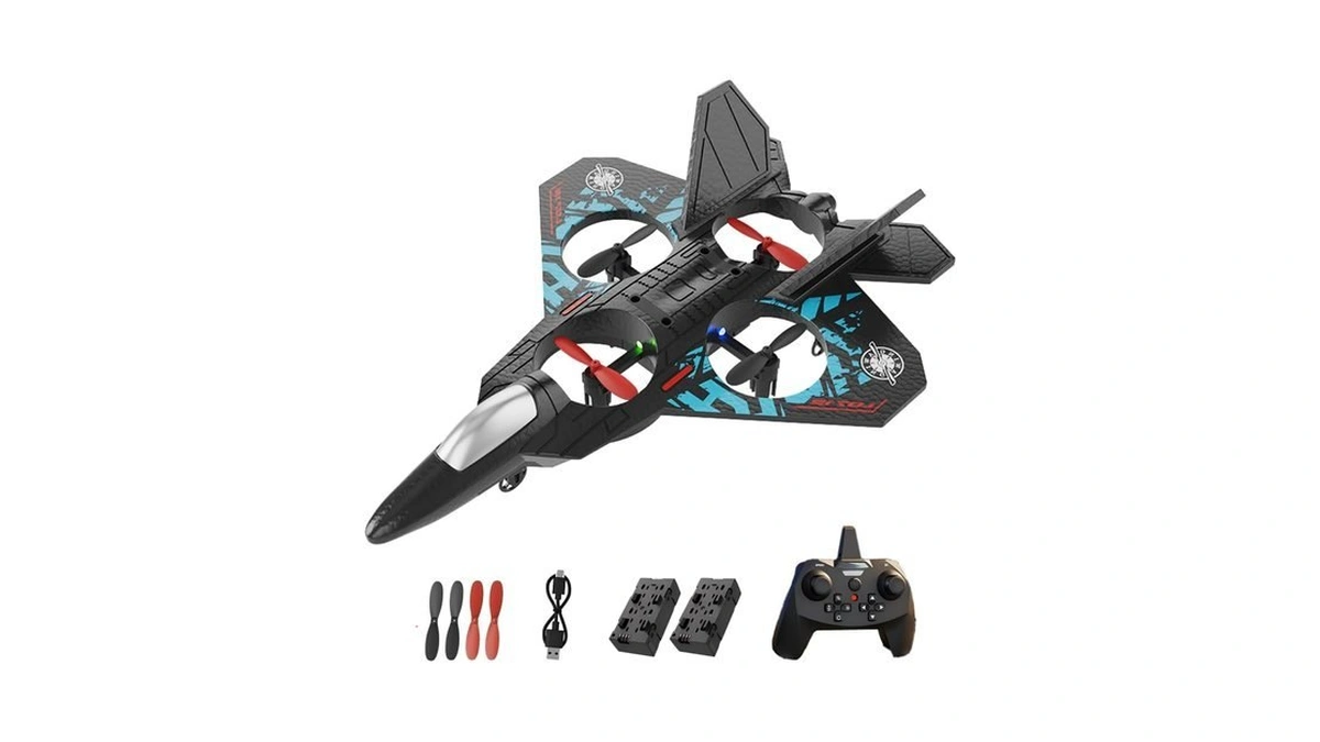 Feyzbol Foam Remote Control Airplane, Rc Fighter Jet Features Led