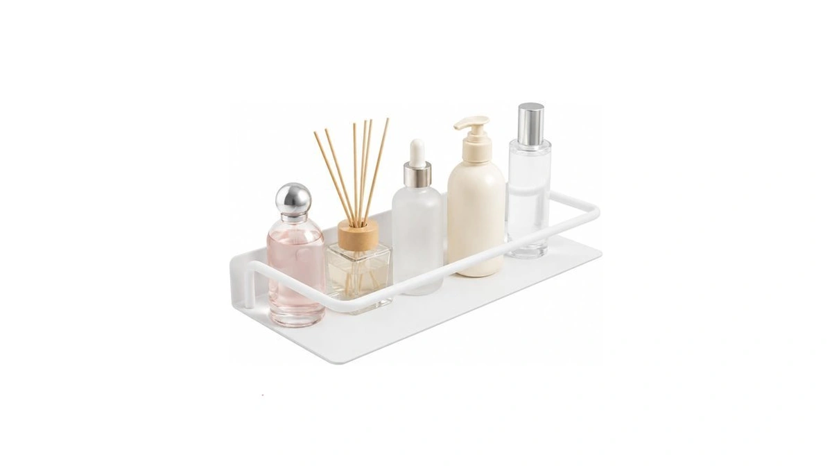 Joinhum Floating Shelves For Wall With Guardrail, 12 Inch Metal