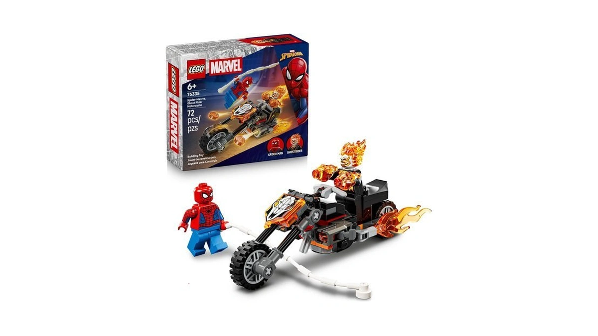 Lego Marvel Spider-man Vs. Ghost Rider Motorcycle 76335