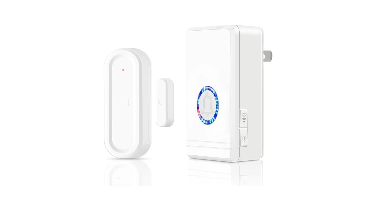Cruxer Door Chime, Plug-in Doorbell When Door Opens, 600 Ft