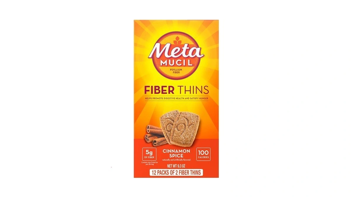 Metamucil Fiber Thins, Cinnamon Spice Plant Based Psyllium Husk, 5g