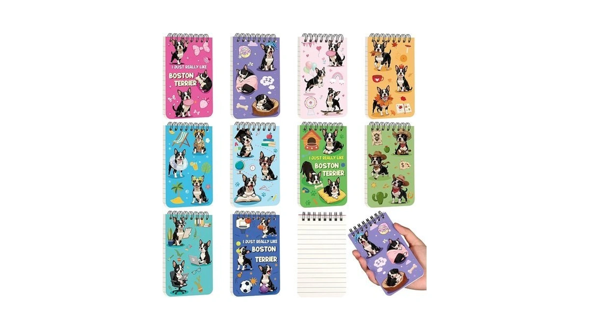 Besarme 10 Pcs Small Spiral Notebooks, 5x3 Inch Pocket Notebook,