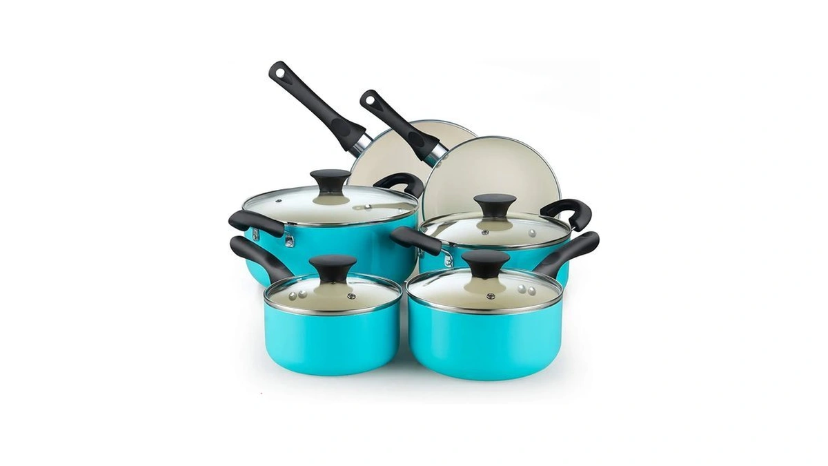 Amazon coupon: Cook N Home Basics Ceramic Nonstick Pots
