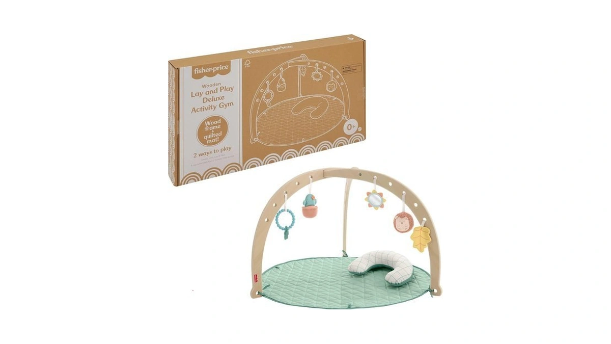 Fisher-price Wood Baby Playmat Lay & Play Deluxe Activity Gym