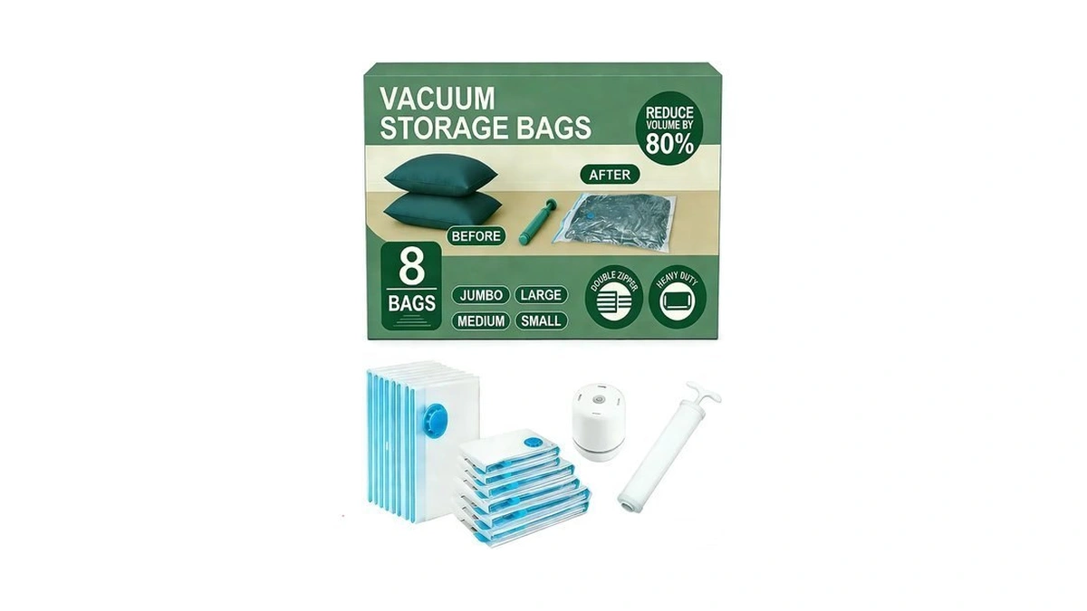 Licozyve Vacuum Storage Bags With Electric Pump And Hand Pump,8