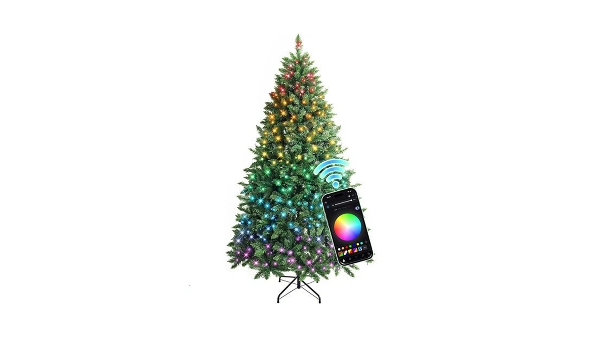 Hollo Star 4.5ft Prelit Christmas Tree, Multi-color Rgbw Lights