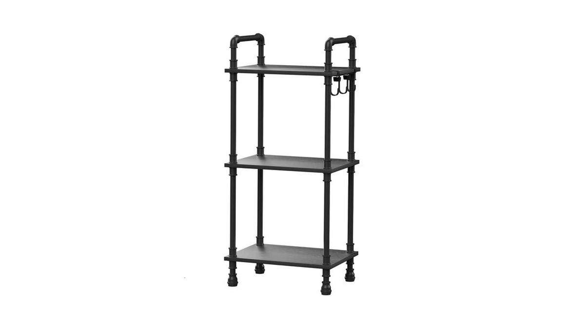 Aduanbang 4-tier Industrial Pipe Ladder Shelf, Vintage Style Bookshelf, Freestanding
