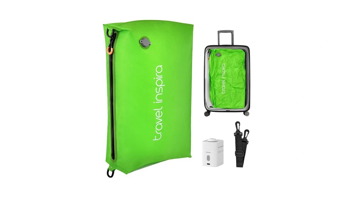 Travel Compression Bag With Electric Vacuum Pump, 22l Waterproof Cube