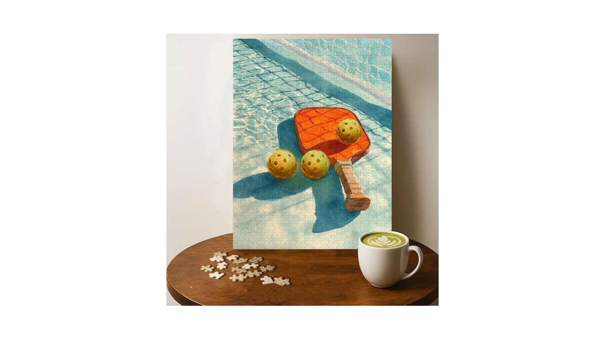 Amazon : Pickleball Paddle Sport Jigsaw Puzzle -