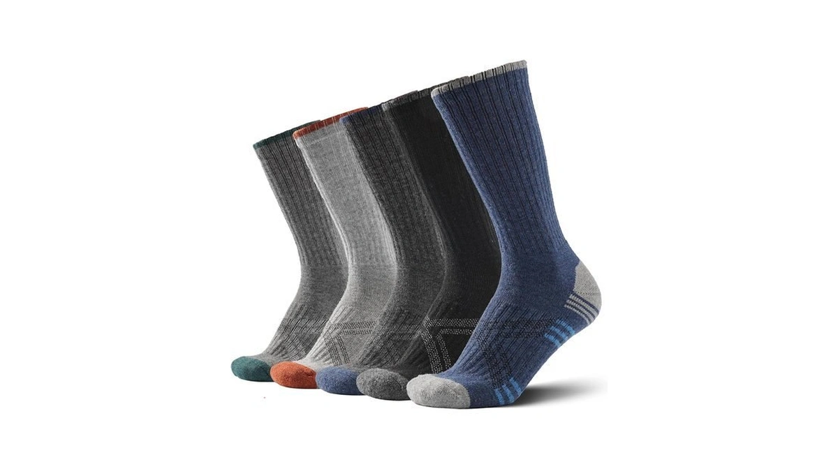 Merino Wool Hiking Socks Moisture Wicking Outdoor Walking For Men