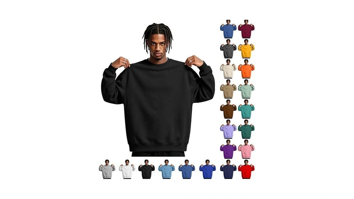 Men's Sweatshirts Crew Neck Oversized Fleece Sweatshirt Sweat Shirts